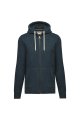 Dames Hoodie met rits Vintage Kariban KV2307 NIGHTBLUEHEATHER